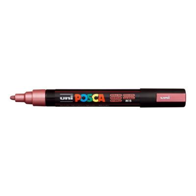 Popisovač Uni Posca PC-5M, 2,5 mm, metalický rudý