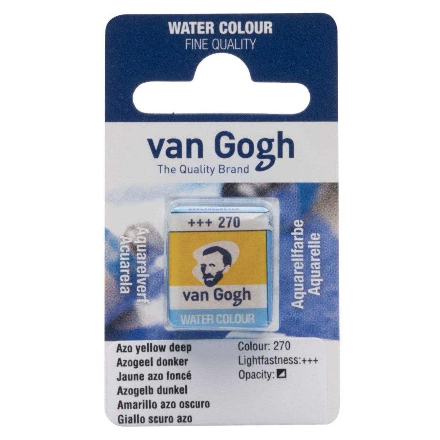 Van Goghova akvarelová barva, 2 ml, Žlutá sytá