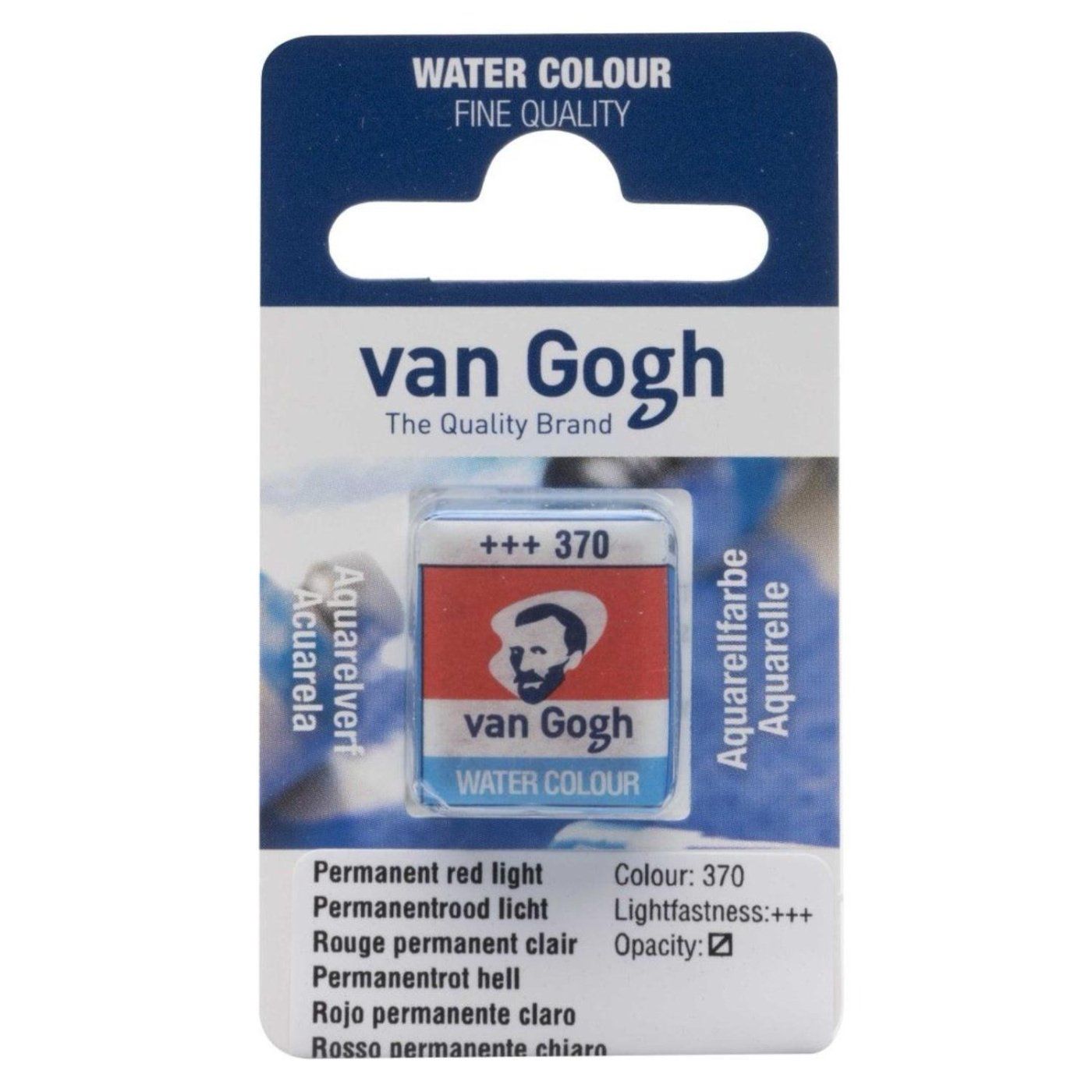 Van Goghova akvarelová barva, 2 ml, Permanent red light