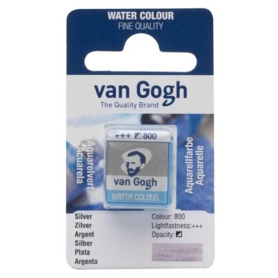 Van Goghova akvarelová barva, 2 ml, stříbrná