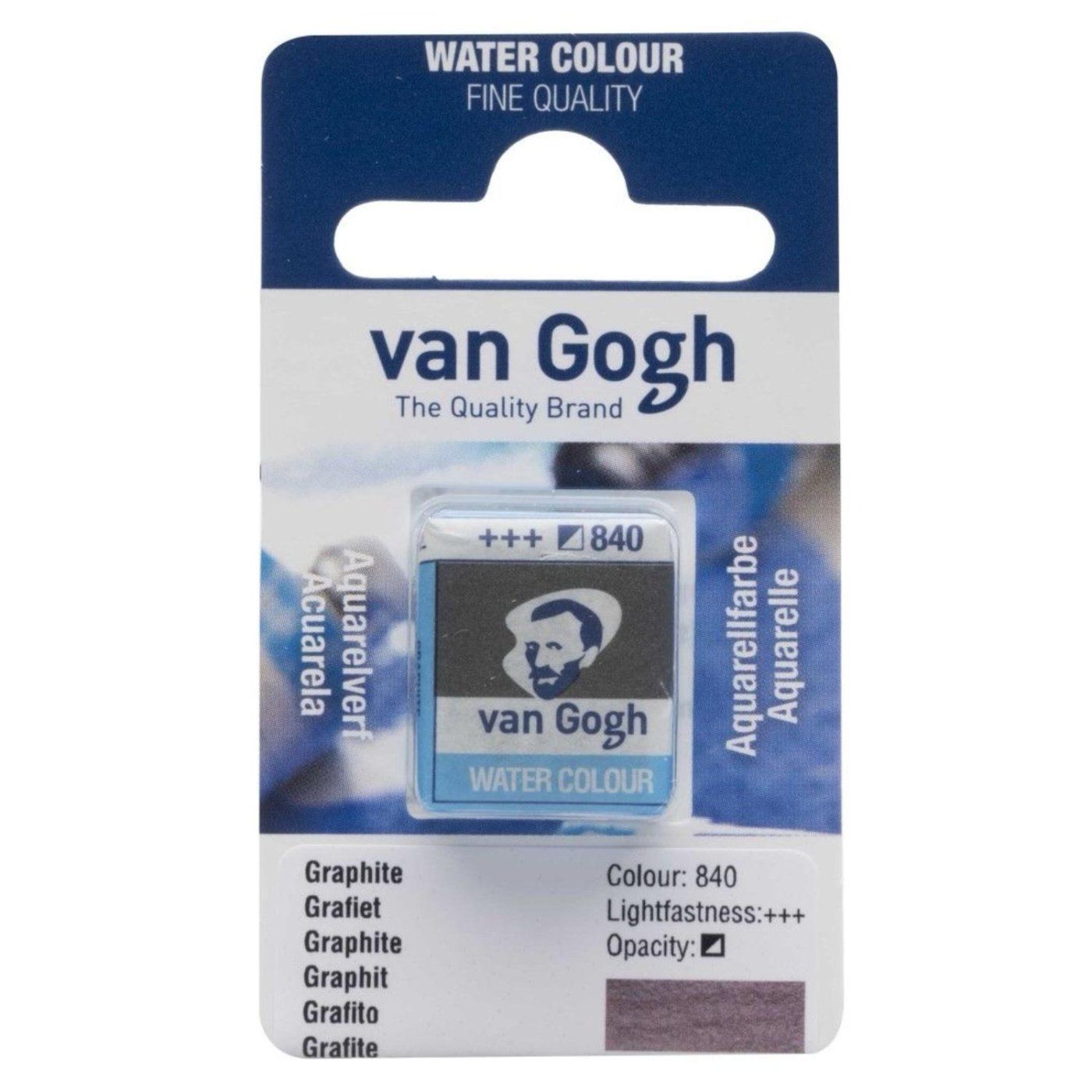 Van Goghova akvarelová barva, 2 ml, Grafit