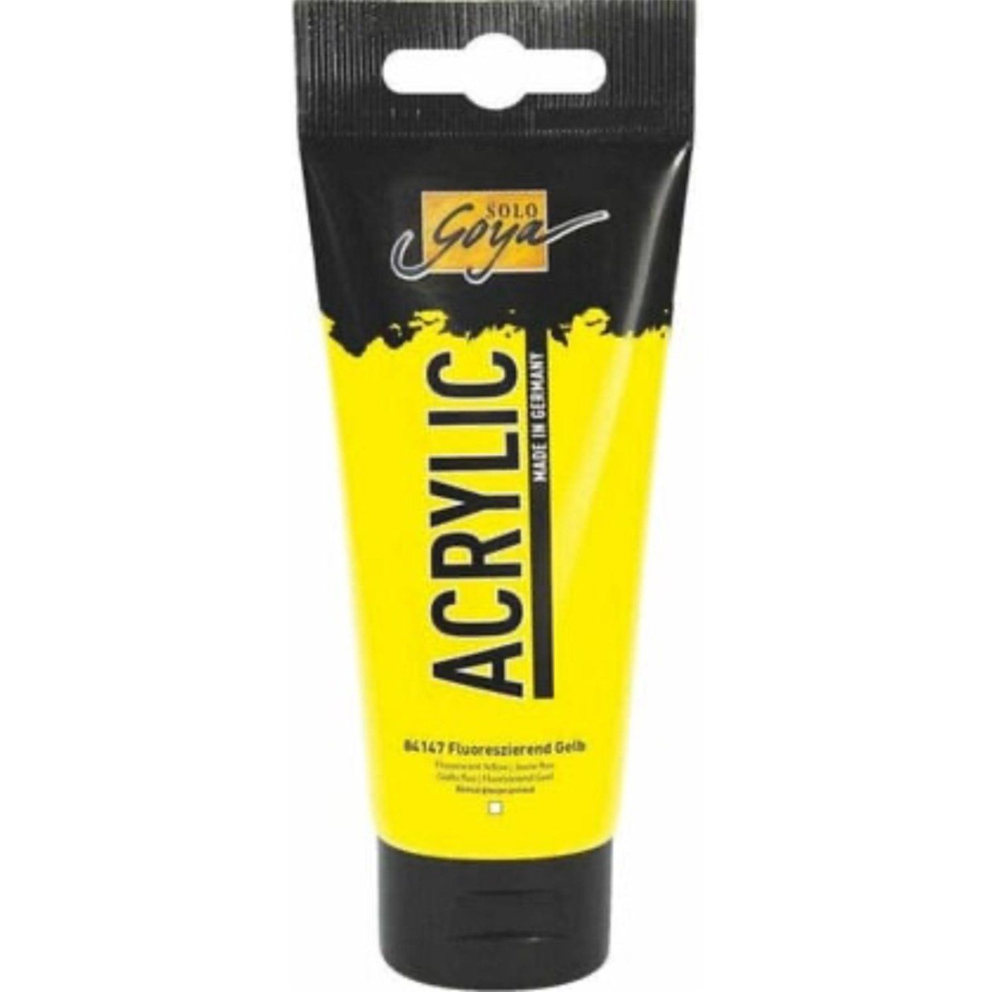SOLO GOYA, akrylová barva fluorescenční žlutá 100 ml
