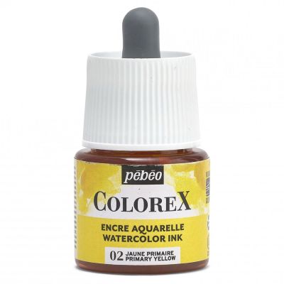 Akvarelový inkoust COLOREX, základní žlutá 45 ml