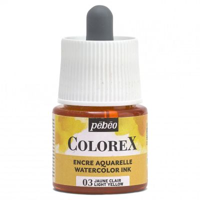 Akvarelový inkoust COLOREX, světle žlutá 45 ml