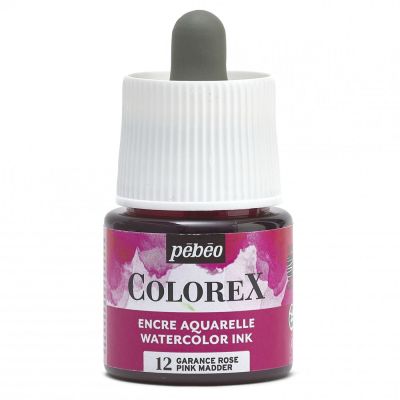 Akvarelový inkoust COLOREX, růžová maddera 45 ml