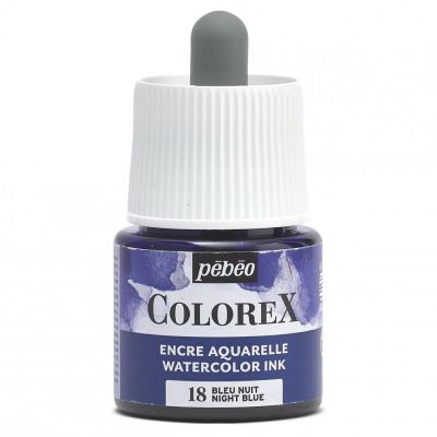Akvarelový inkoust COLOREX, noční modrá 45 ml