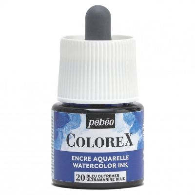 Akvarelový inkoust COLOREX, ultramarínová modř 45 ml