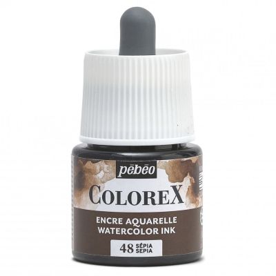 Akvarelový inkoust COLOREX, sépie 45 ml