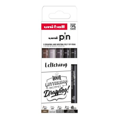 UNI PIN sada 5 ks Lineru Creative Writing Lettering