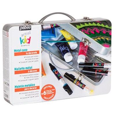 Artist Kid akrylová sada v kovovém kufříku