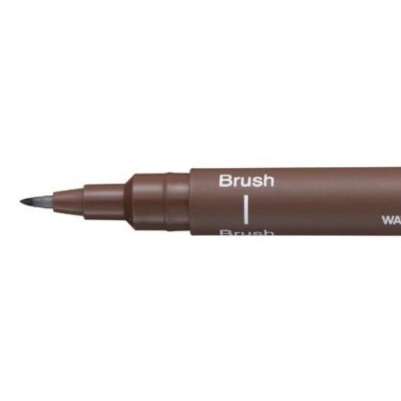 UNI PIN brush, sépie, se štetcovým hrotem
