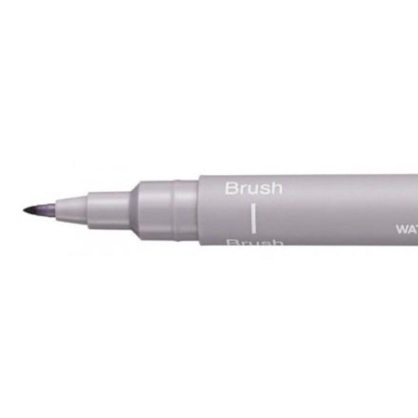 UNI PIN brush, světle šedý, se štětcovou špičkou
