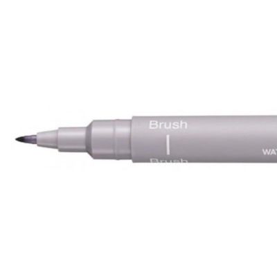 UNI PIN brush, světle šedý, se štětcovou špičkou