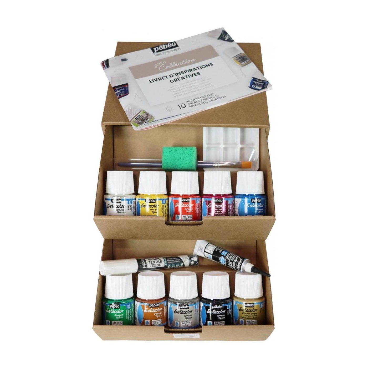 Setacolor neprůhledná varianta 1, sada velká 10 x 45 ml