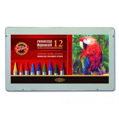 KOH-I-NOOR, sada AQUARELL PROGRESSO, 12 ks