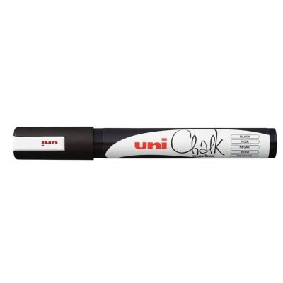 Křídový popisovač, UNI Chalk 5M, 1,8 - 2,5 mm, černý