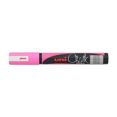 Křídový popisovač, UNI Chalk 5M, 1,8 - 2,5 mm, fluo růžový