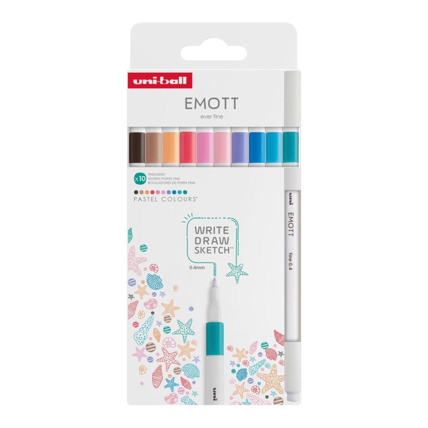 Liner EMOTT, 0,4 mm, sada 10 ks PASTEL