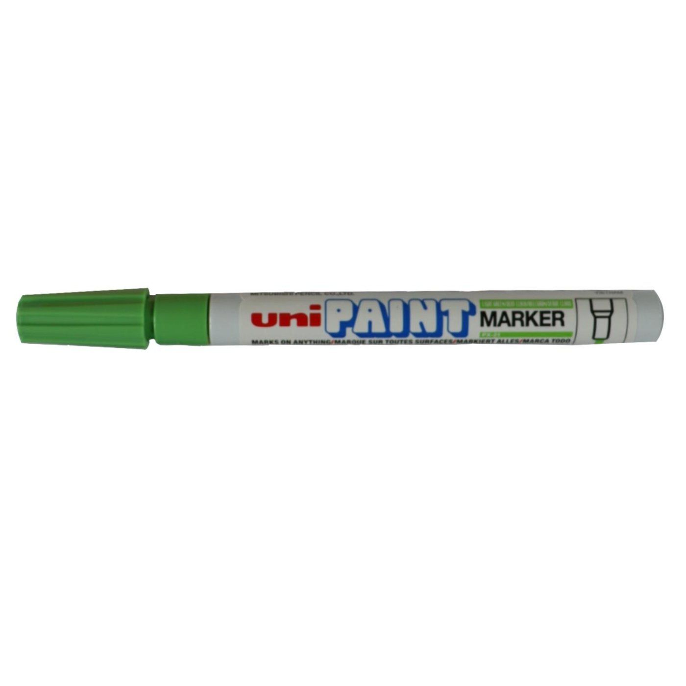 Lakový popisovač UNI PX-21, 0,8 - 1,2 mm, světle zelený