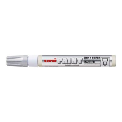 Lakový popisovač UNI PX-20, 2,2 - 2,8 mm lesklý stříbrný