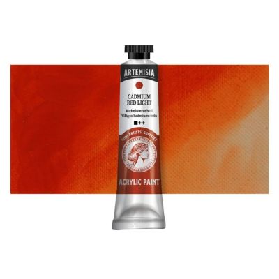 Akrylová barva Artemisia kadmiově červená světlá, 40 ml