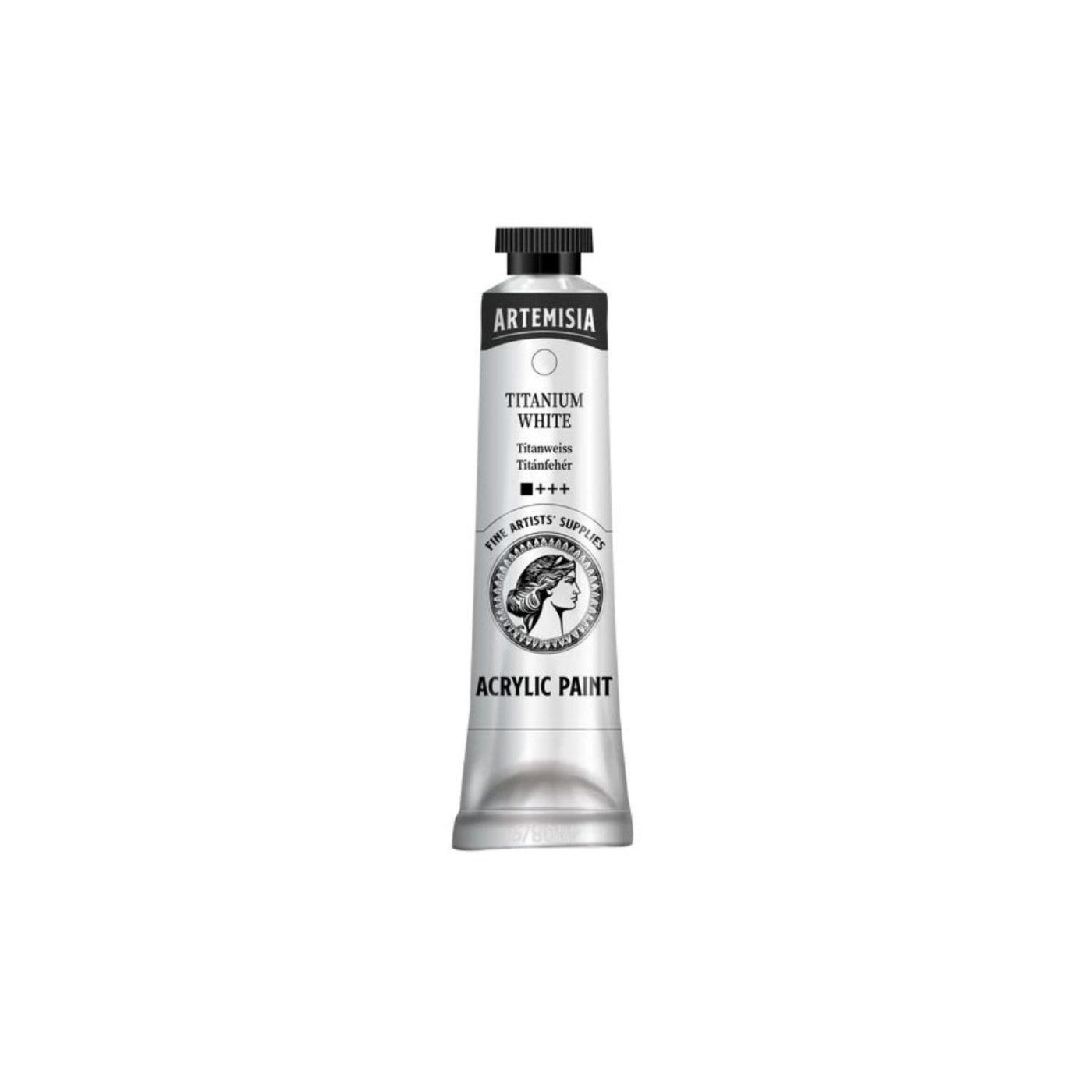 Akrylová barva Artemisia titanová bílá, 40 ml