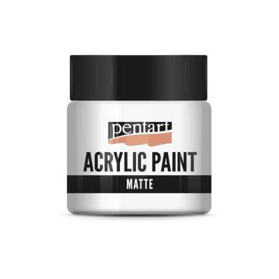 Akrylová barva matná 50 ml, šedobílá