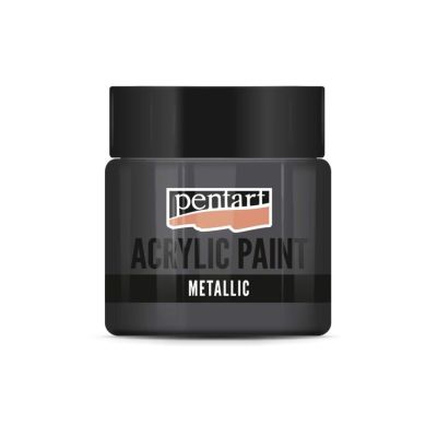 Akrylová barva 50 ml, metalická grafitová