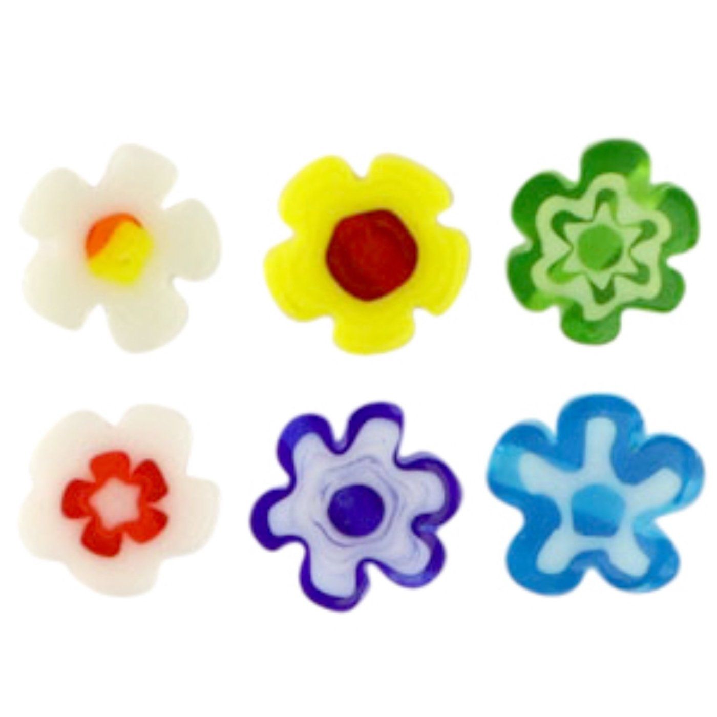 Millefiori korálek, květ