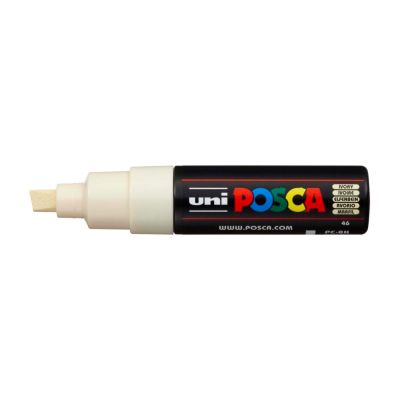 Popisovač Uni Posca PC-8K, 8 mm, smetanový