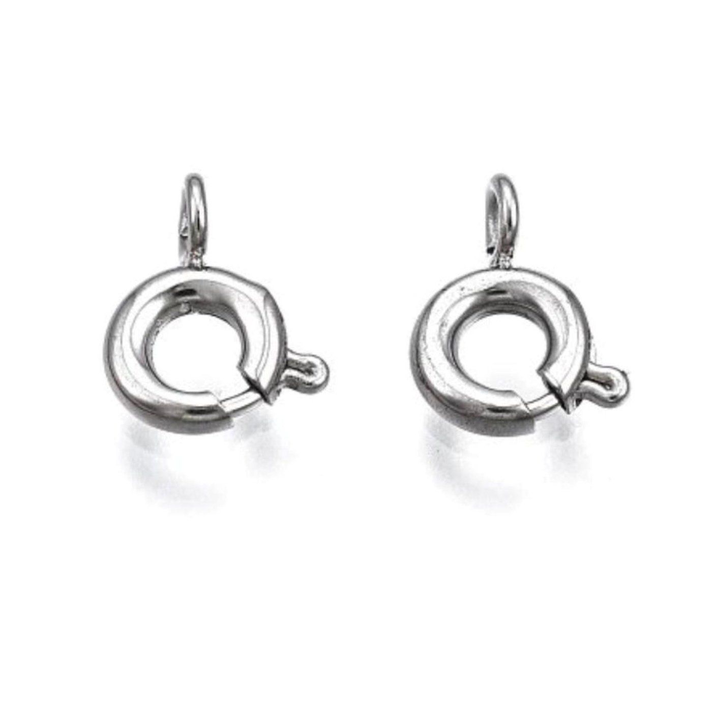 Kulaté zapínaní 8 x 6,5 x 1,5 mm, ocel, 10 ks