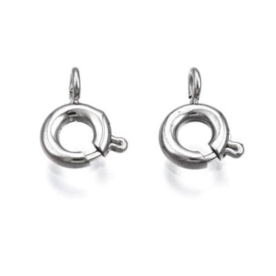 Kulaté zapínaní 8 x 6,5 x 1,5 mm, ocel, 10 ks