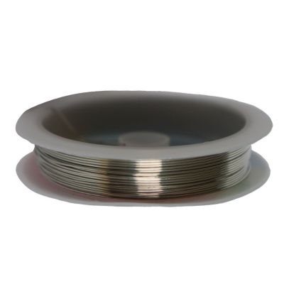 Bižutérní drát, platina, 0,3 mm, návin 20 m