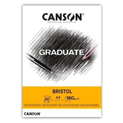 CANSON Skicák Graduate Bristol, A4, 180 g, 20 listů