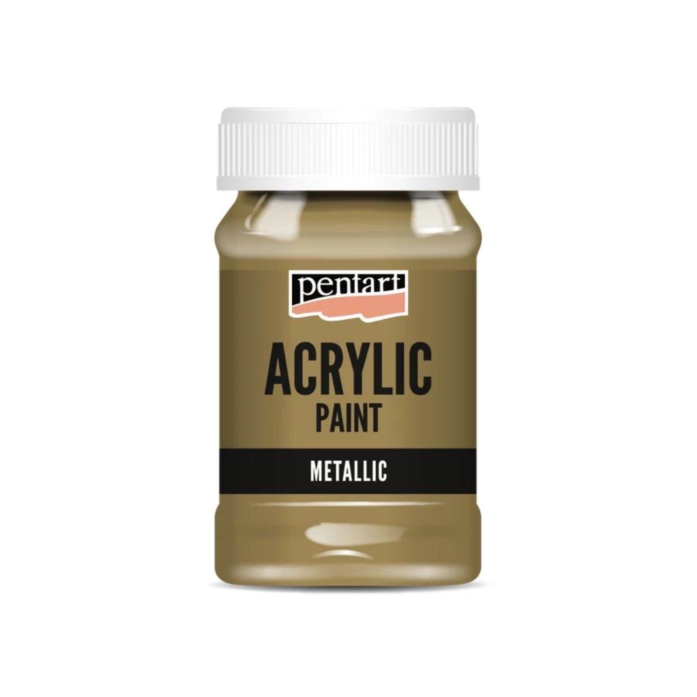 Akrylová barva 100 ml, metalická antická měděná