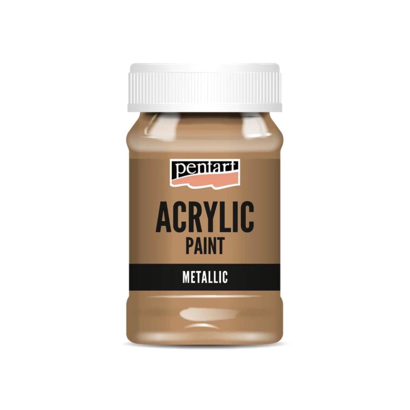 Akrylová barva 100 ml, metalická bronzová