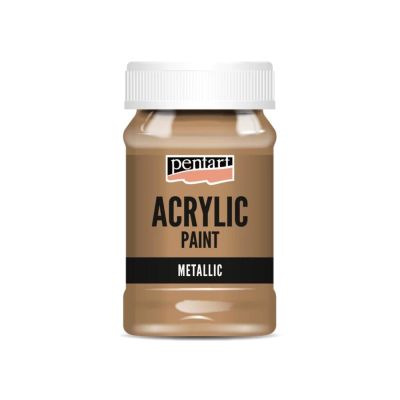 Akrylová barva 100 ml, metalická bronzová
