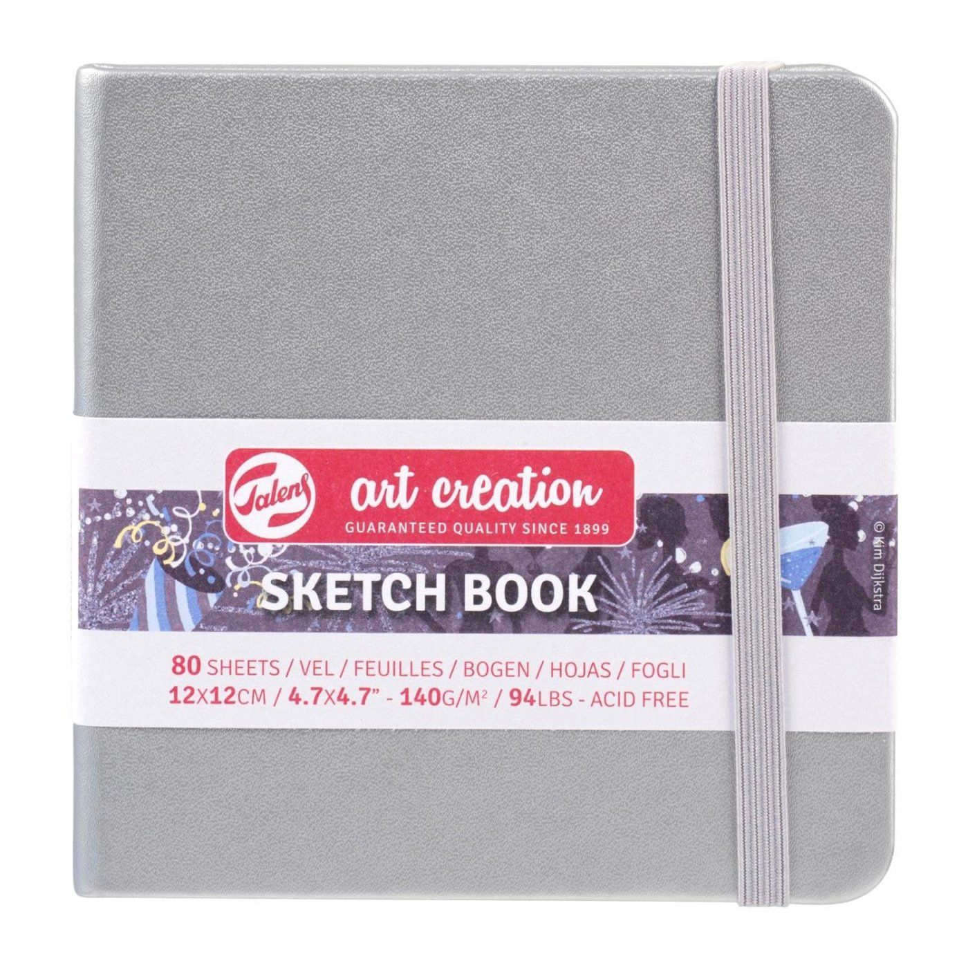 Art book, Art Creation, skicák, 12 x 12 cm, stříbrný