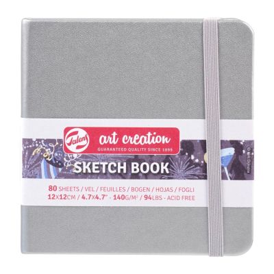 Art book, Art Creation, skicák, 12 x 12 cm, stříbrný