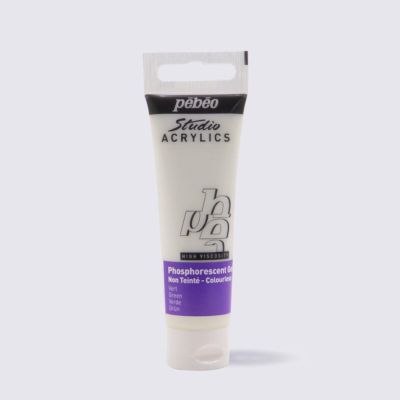 Studio Acrylics 30 ml, Phosphorescent Gel Green