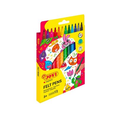 JOVI fixy tenké vypratelné, 12 ks