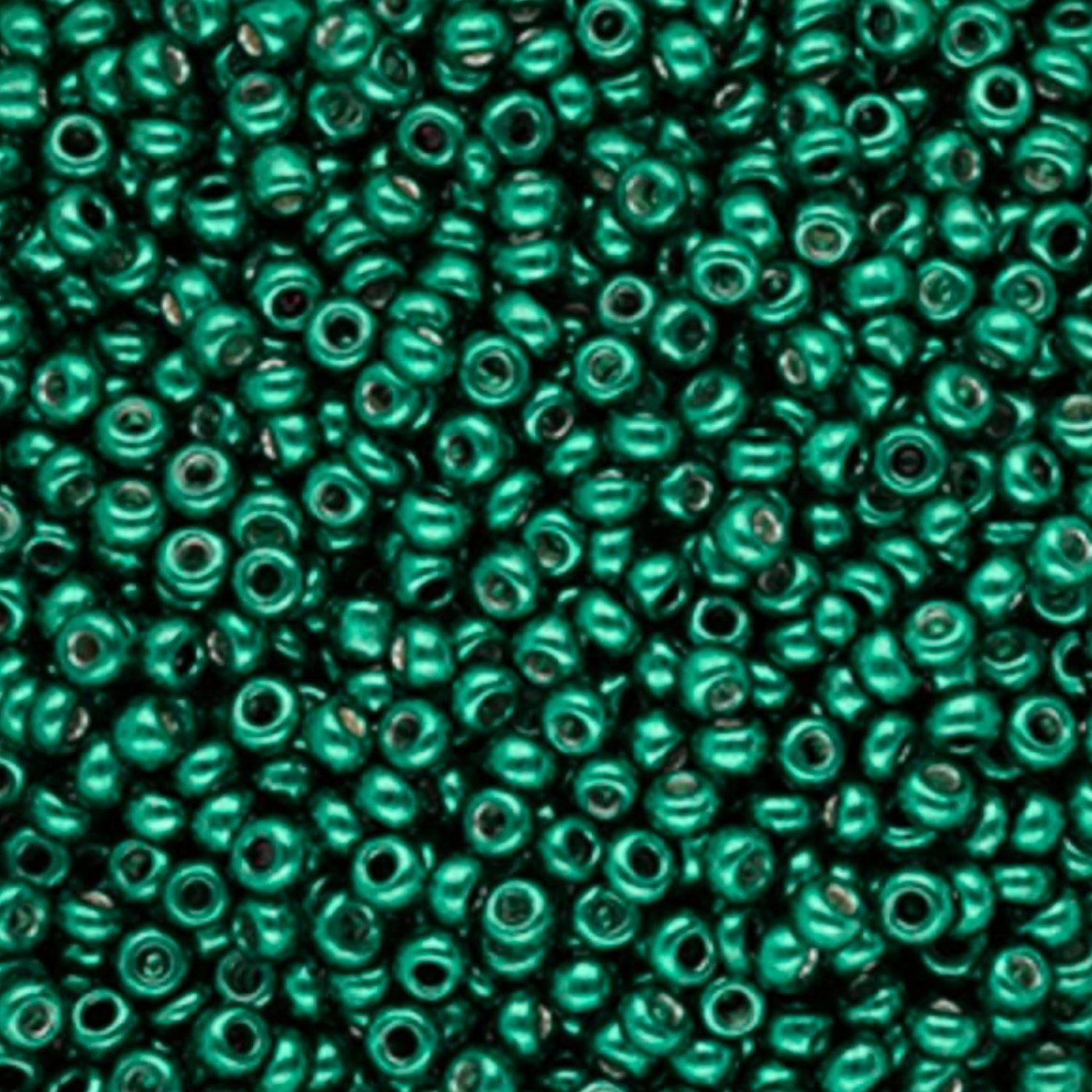 Rokajl, metalická tyrkysovězelená, 3 mm, 50 g
