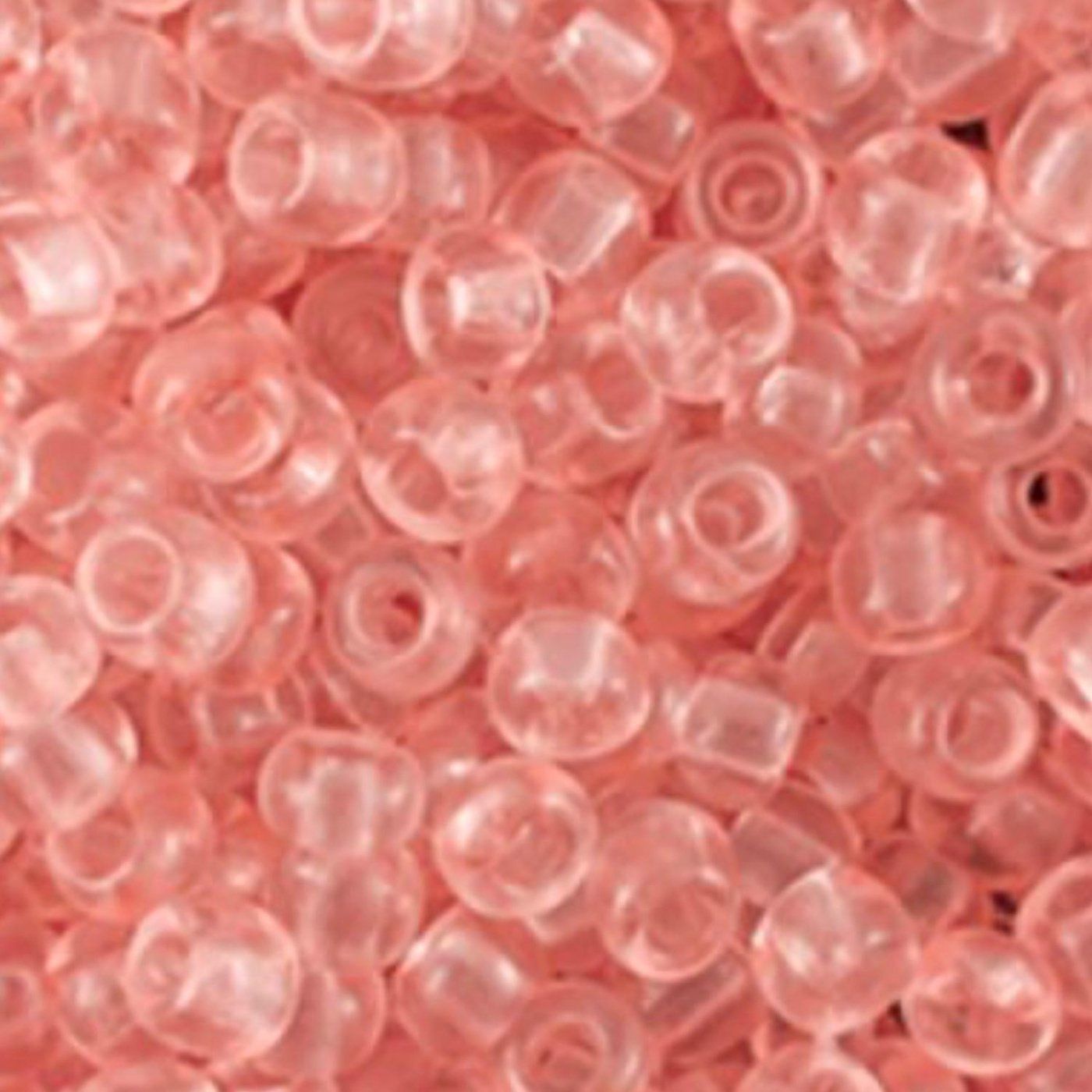 Rokajl, průhledná broskvová, 3 mm, 50 g